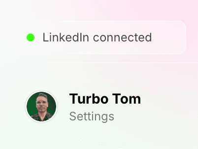 LinkedIn connected status in Empanada
